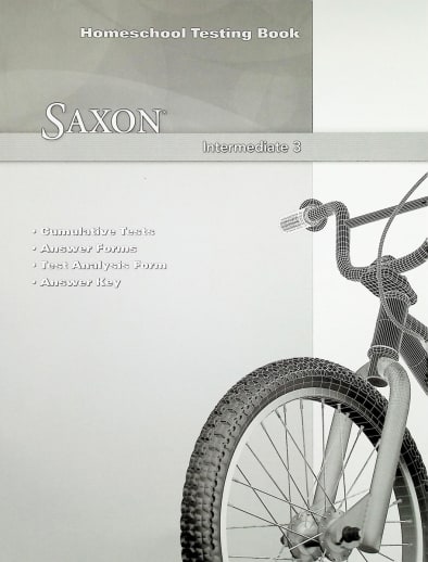 Saxon Math Intermediate 3 Homeschool Test Book