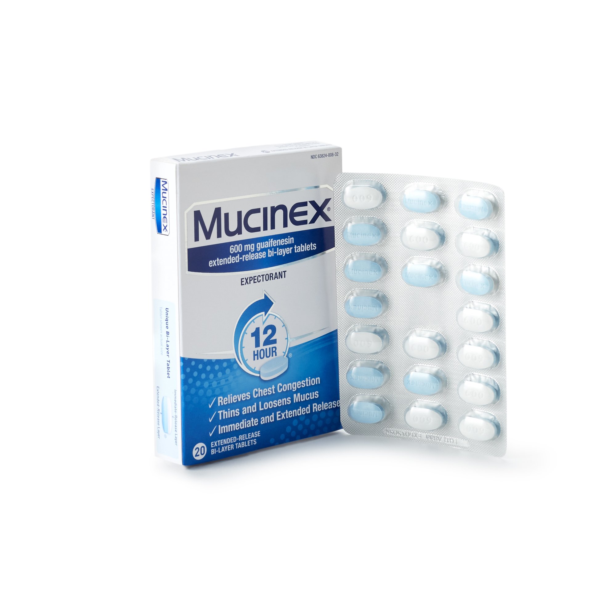 Mucinex Guaifenesin Cold and Cough Relief MK 852697