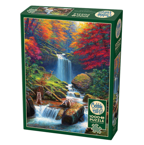 Cobble Hill Mystic Falls in Autumn Puzzle (1000 puzzle)
