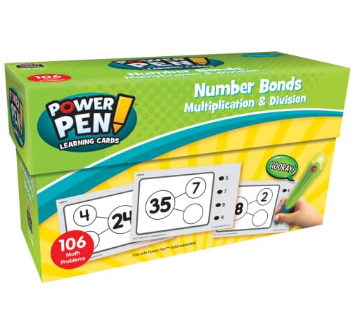 Power Pen Learning Cards: Number Bonds - Multiplication & Division