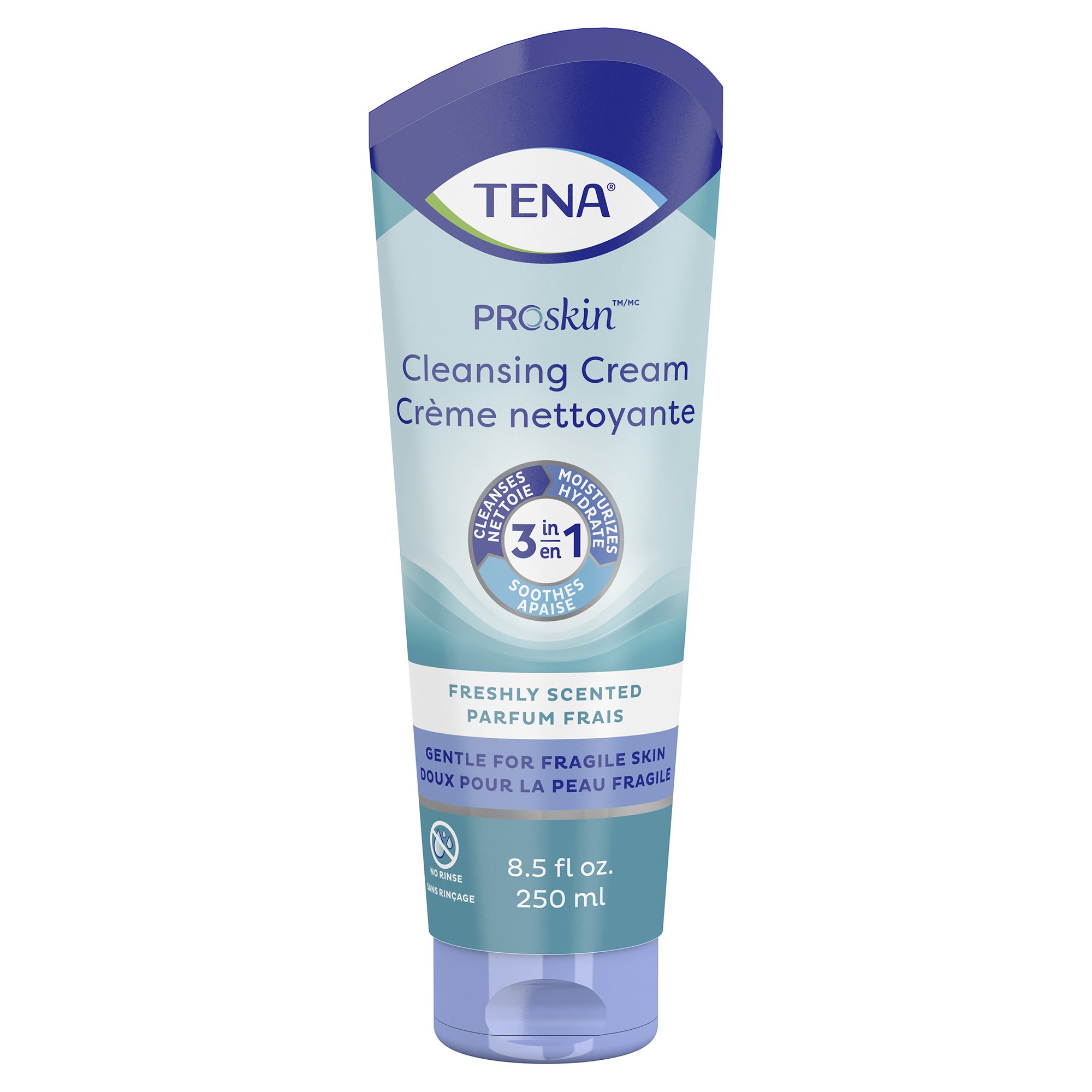 Tena Body Wash Cleansing Cream, Alcohol-Free 3-in-1 Formula, Unscented, 8.5 oz. MK 931627