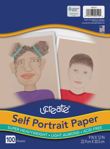 uCreate Self Portrait Paper - Light Almond 9" x 12" 100 sheets