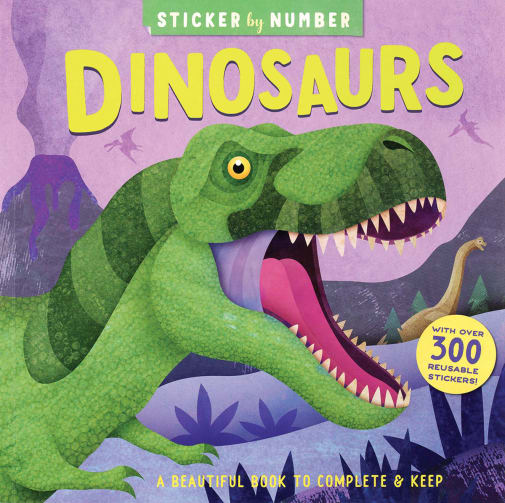 Sticker by Number: Dinosaurs