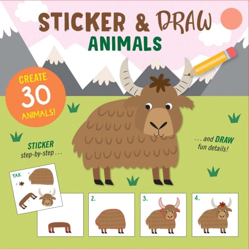 Sticker & Draw Book - Animals