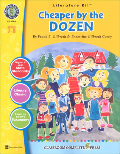 Cheaper by the Dozen Literature Kit (Novel Study Guides)