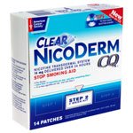 Nicoderm CQ Nicotine Transdermal System Clear Patches Step 2 14 mg MK 523886