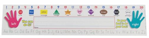 Super School Tool Name Plates: Primary (Standard Manuscript)