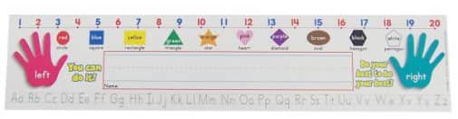 Super School Tool Name Plates: Primary (Standard Manuscript)