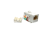 Cat5e RJ45 110 Type Keystone Jack, White