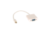 Mini DisplayPort(Thunderbolt) Male to VGA Female Adapter, White, 3in