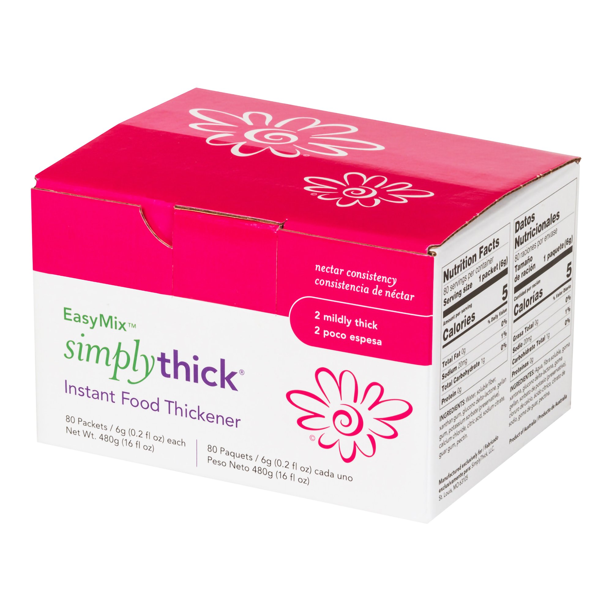 SimplyThick Easy Mix Nectar Consistency Food and Beverage Thickener MK 1091821