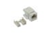 Cat6 RJ45 110 Type 180° Keystone Jack, White