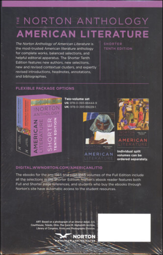 Norton Anthology of American Literature Shorter Tenth Edition