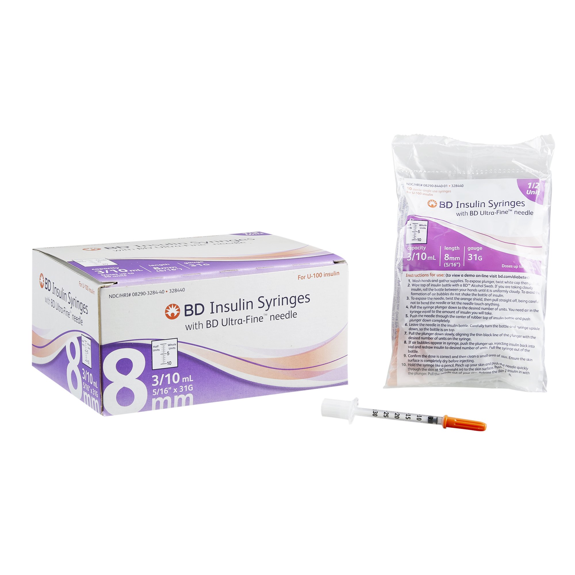 Ultra-Fine Insulin Syringe with Needle MK 684172