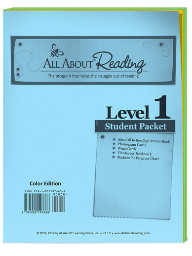 All About Reading Level 1 Student Packet Color Edition