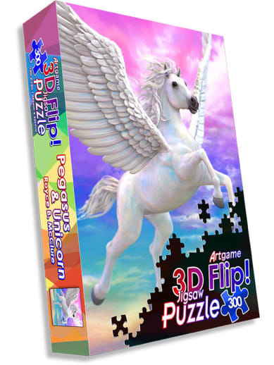 Artgame Pegasus and Unicorn 3D Flip Puzzle (300 pieces)