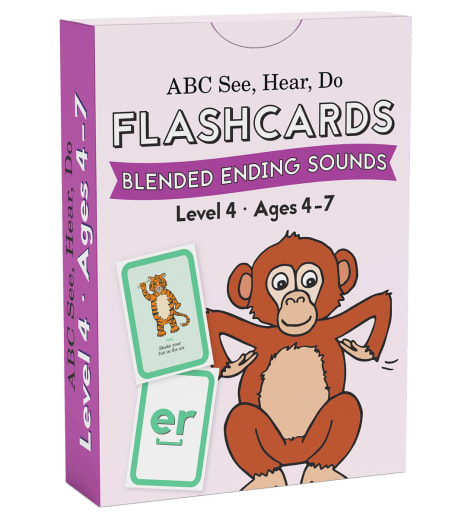 ABC See, Hear, Do: Level 4 - Memory Flashcards Blended Ending Sounds