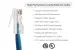 Cat5e Ethernet Patch Cable, Non-Booted, UTP, 3 ft, Blue