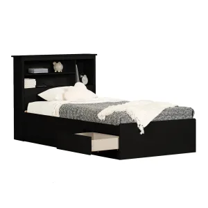 Storage Bed and Bookcase Headboard Set