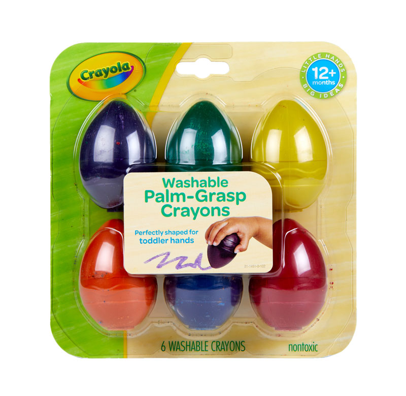 Crayola Young Kids Palm-Grasp Crayon Set