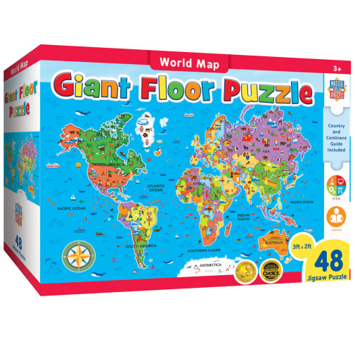 World Map Giant Floor Puzzle