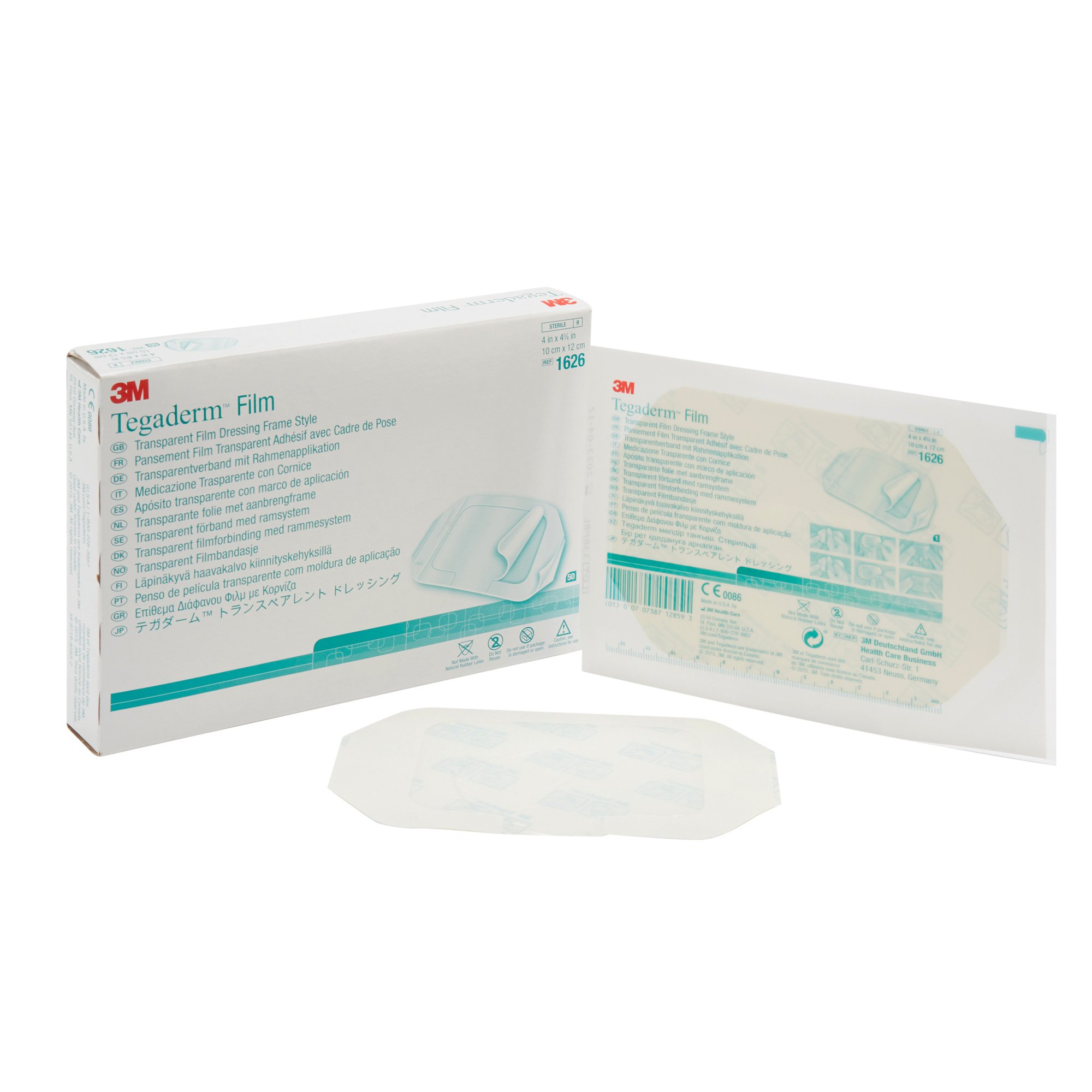 3M Tegaderm Transparent Film Dressing, 4 x 4-3/4 Inch MK 277404