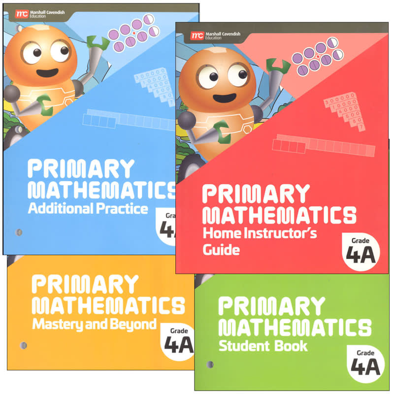Primary Math 2022 Grade 4A Semester Set