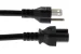 AC Power Cord, 5-15P to C15, 14 AWG, 2ft