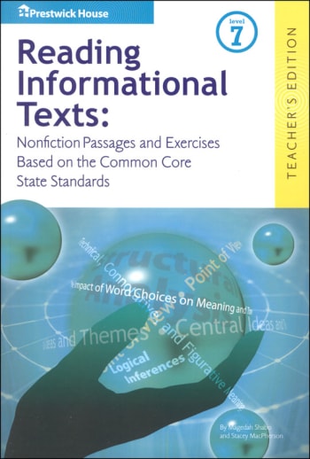Reading Informational Texts Level 7 Teacher Book