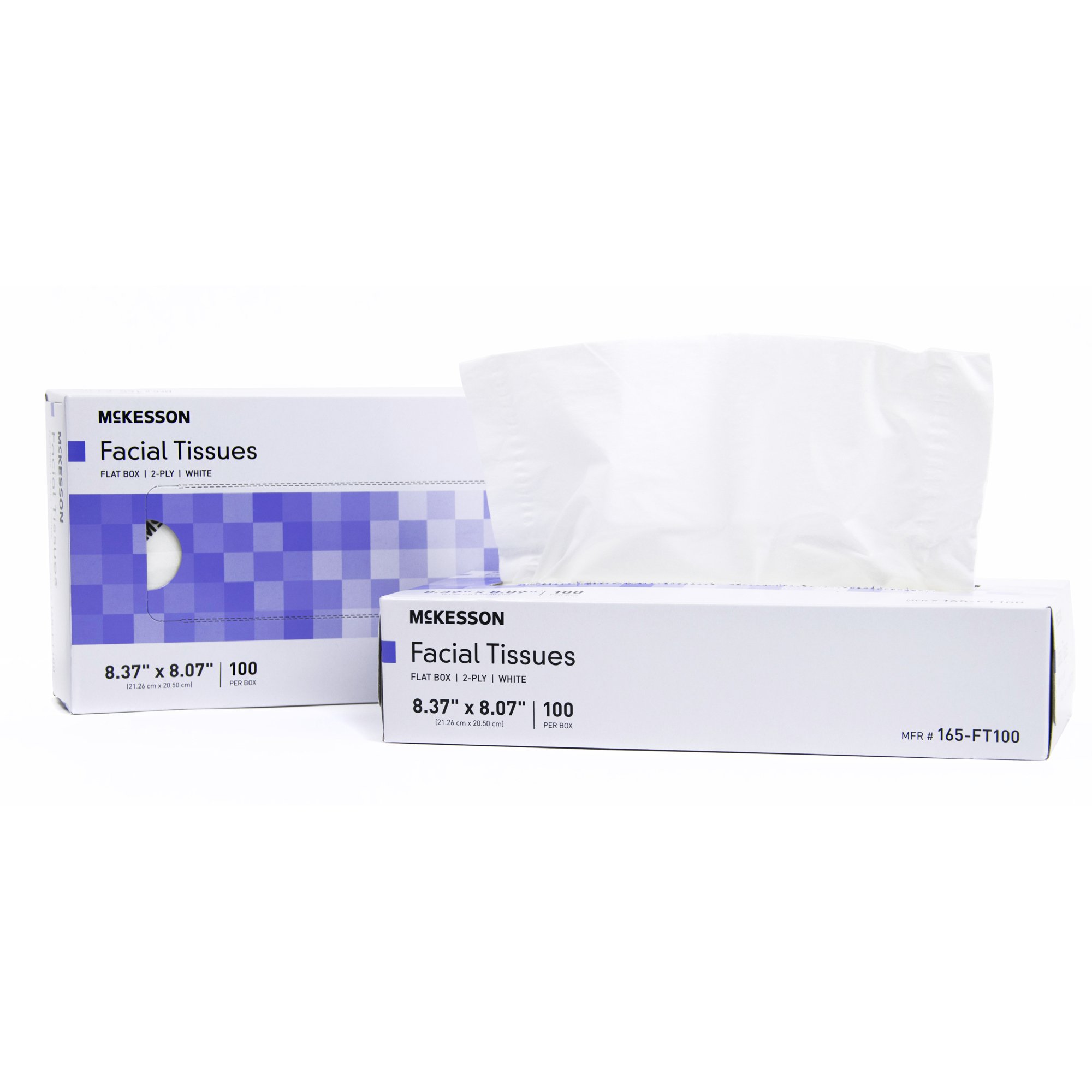 McKesson Facial Tissue, Flat Box, White, Two-Ply MK 1040596