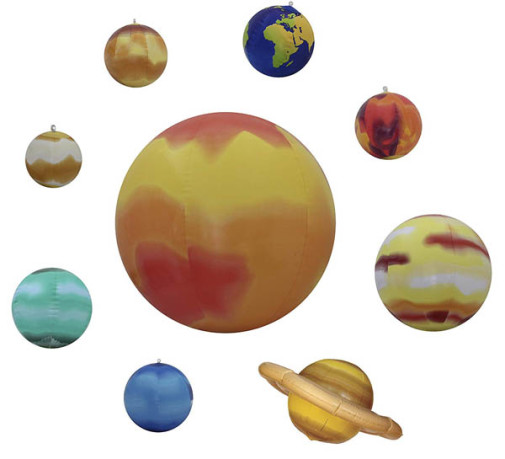 Inflatable Solar System - Inflatable Sun, Planets and Moon