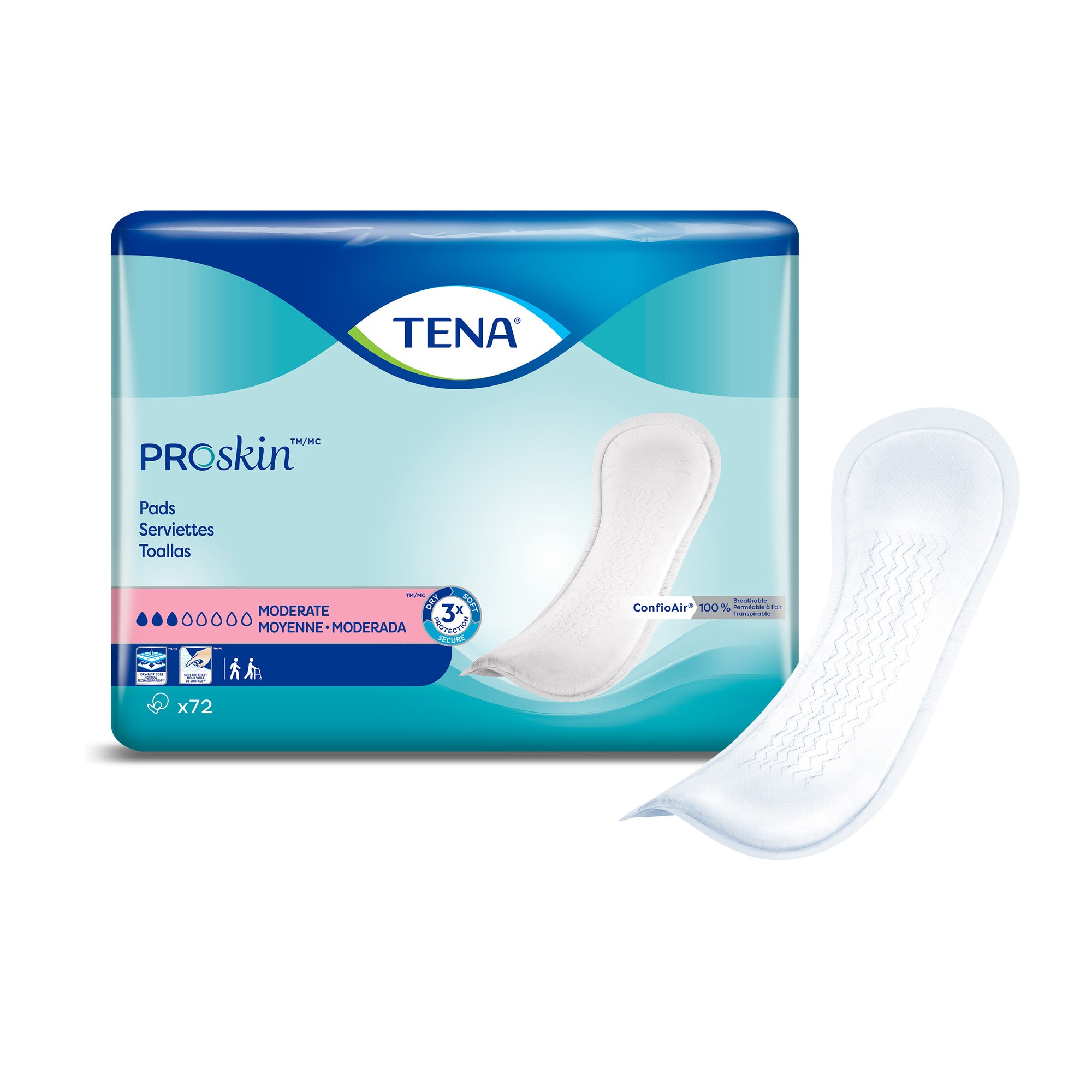 TENA Bladder Control Pads, Moderate Absorbency MK 843792