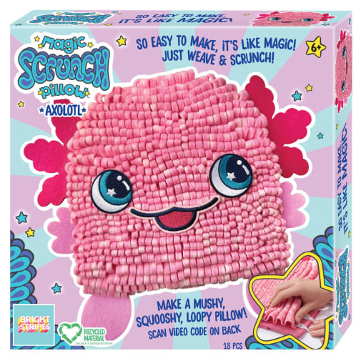 Magic Scrunch Pillow - Axolotl
