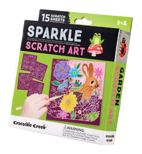 Sparkle Scratch Art - Garden