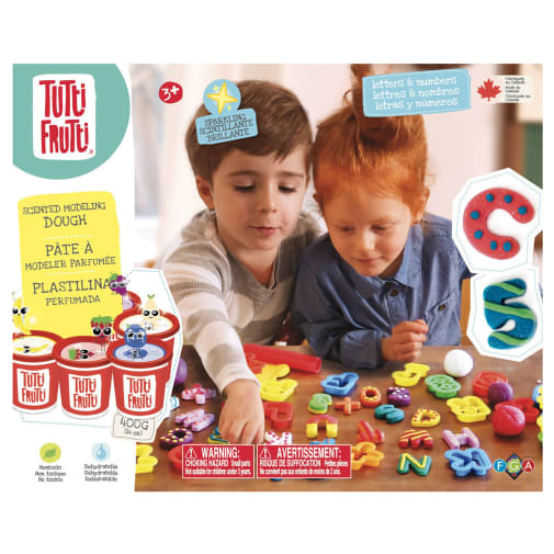 Sparkling Letters & Numbers Kit (Tutti Frutti Modeling Dough)