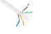 Cat6 Bulk Ethernet Cable, Unshielded, Solid, CMR, Pull Box, 1000 ft, 550 Mhz, White