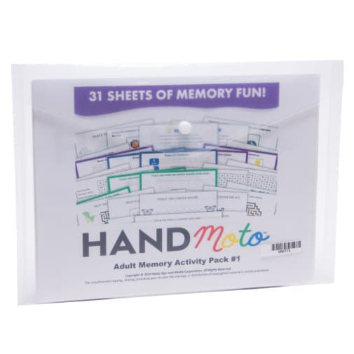 HandMoto Adult Memory Activity Sheet Pack
