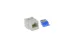 Cat6 110 Tool Less Type RJ45 Keystone Jack, White
