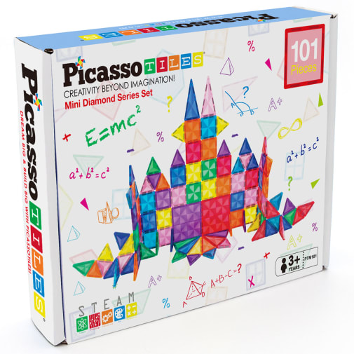 Picasso Tiles Diamond Magnetic Mini Set (101 piece)