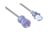 Hospital Grade AC Power Cord, 5-15P to C13, 16AWG, 3ft, Blue