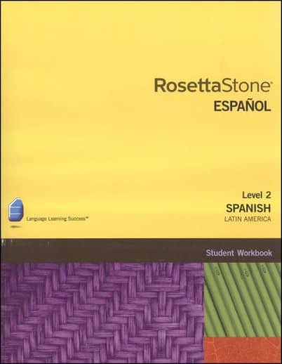 Rosetta Stone Spanish (Latin America) Version 3 Level 2 Workbook Homeschool Edition