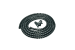 Spiral Cable Zip Wrap Black 20mm x 1.5m (0.8&quot; x 4.92Ft)