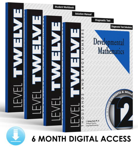 Developmental Math: Level 12 E-Book Set | Thousands and Large Numbers: Concepts and Skills (6 Month Access)