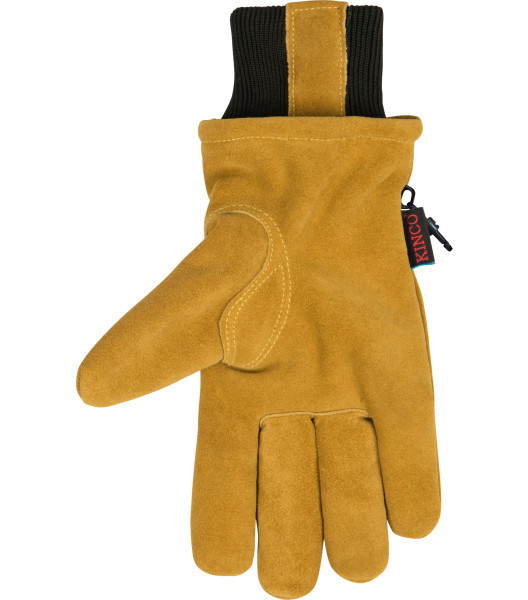 HydroFlector&trade; Lined Water-Resistant Premium Suede Cowhide Driver with Omni-Cuff&trade;, Golden, large