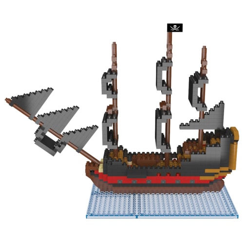 Mini Building Blocks: Pirate Ship (447 pieces)