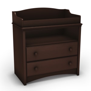 Changing Table with Drawers and Open Storage