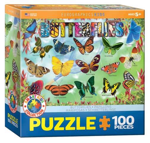 Eurographics Kids Garden Butterflies Puzzle - 100 pieces