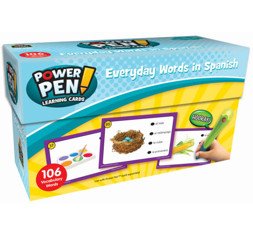 Power Pen Learning Cards: Everyday Words in Spanish (Grade K+)