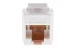 Cat6 RJ45 Inline Coupler Type Keystone Jack, White