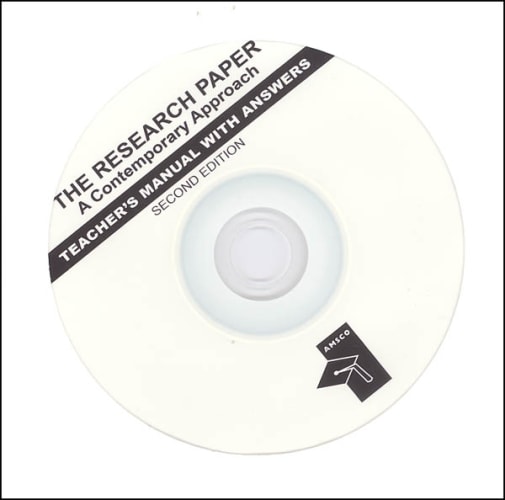 Research Paper: Contemporary Approach Teacher's Manual with Answer Key